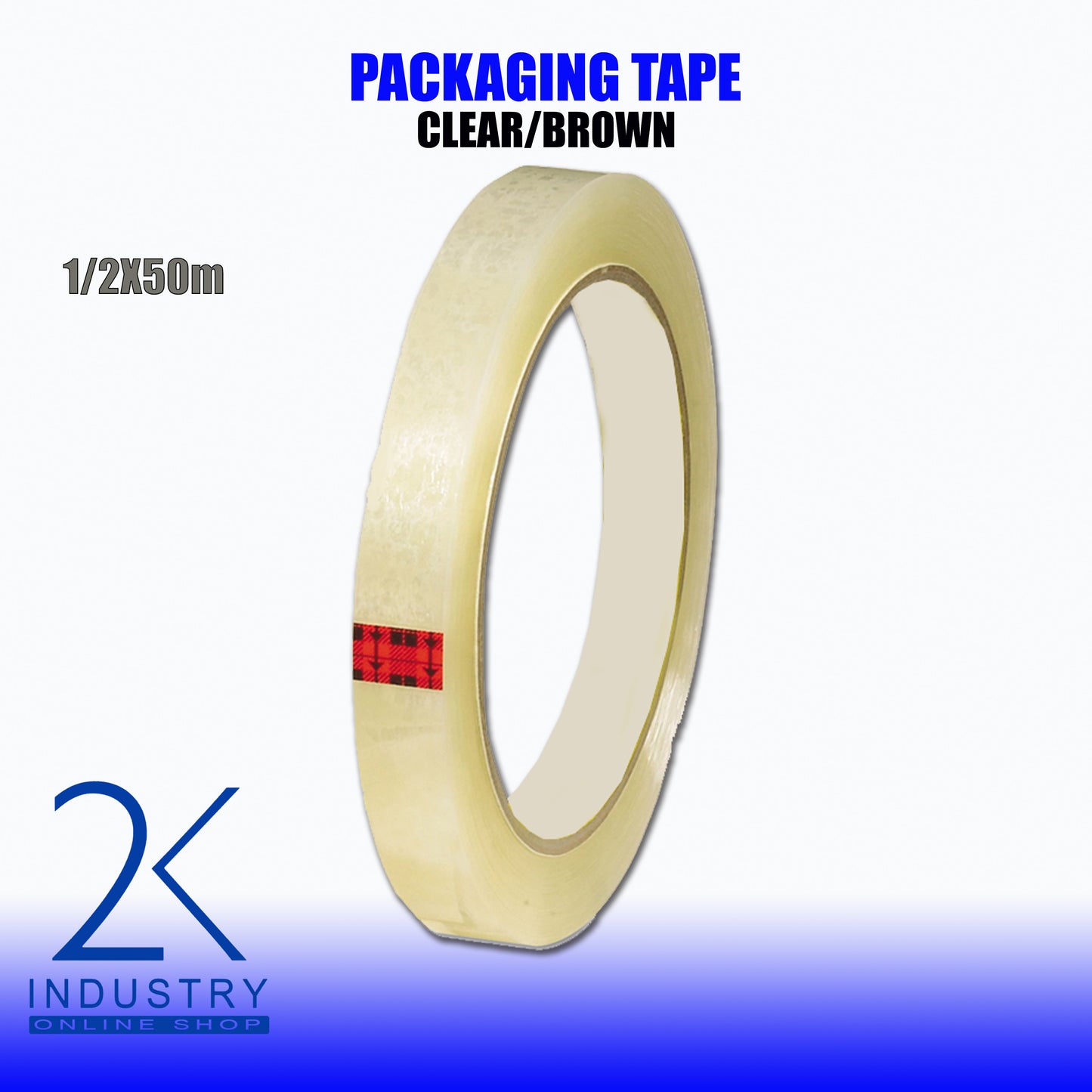 PACKAGING CLEAR/BROWN TAPE - 2 INCHES X 50/100/200 METERS, 45 MICRONS THICK (1PC)
