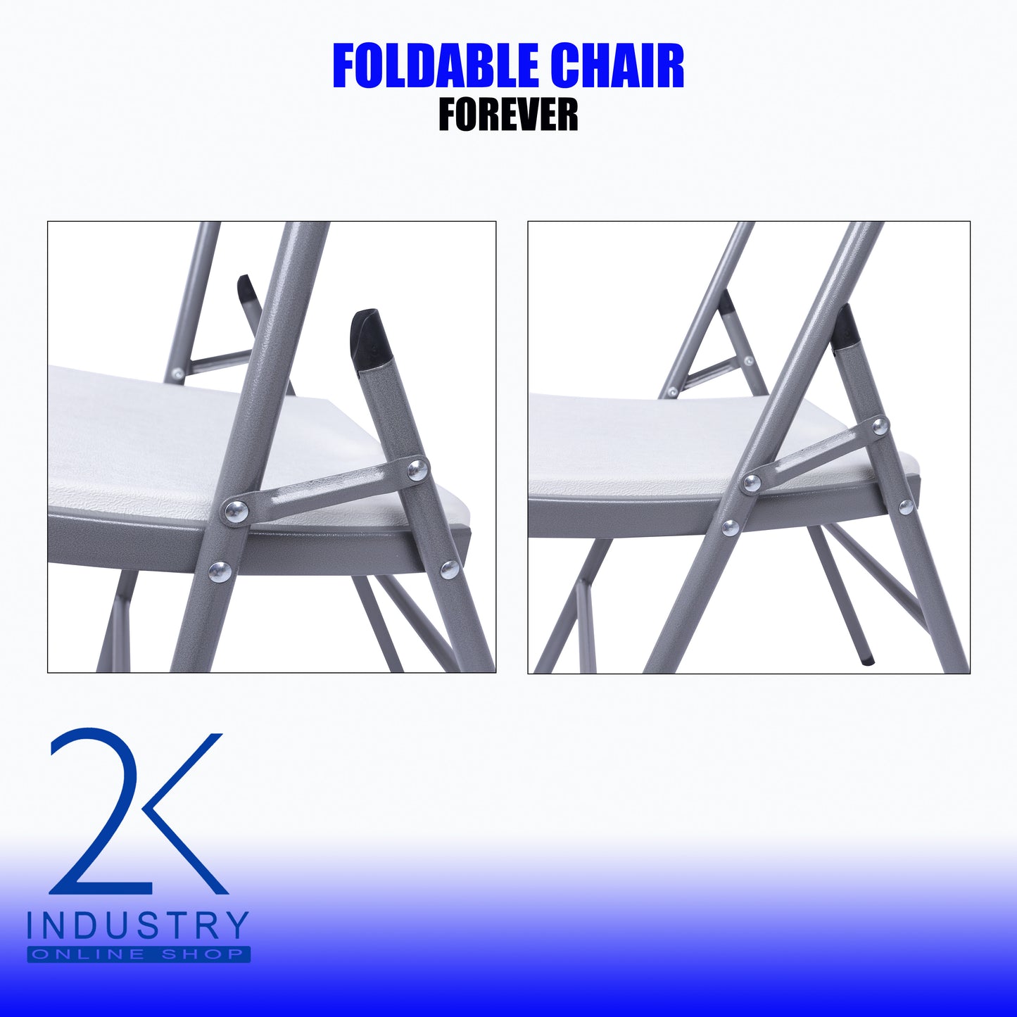 FOLDING CHAIR FOREVER HIGH QUALITY WHITE CLASSIC FOLDABLE CHAIR INDOOR/OUTDOOR CHAIR/ STOOL