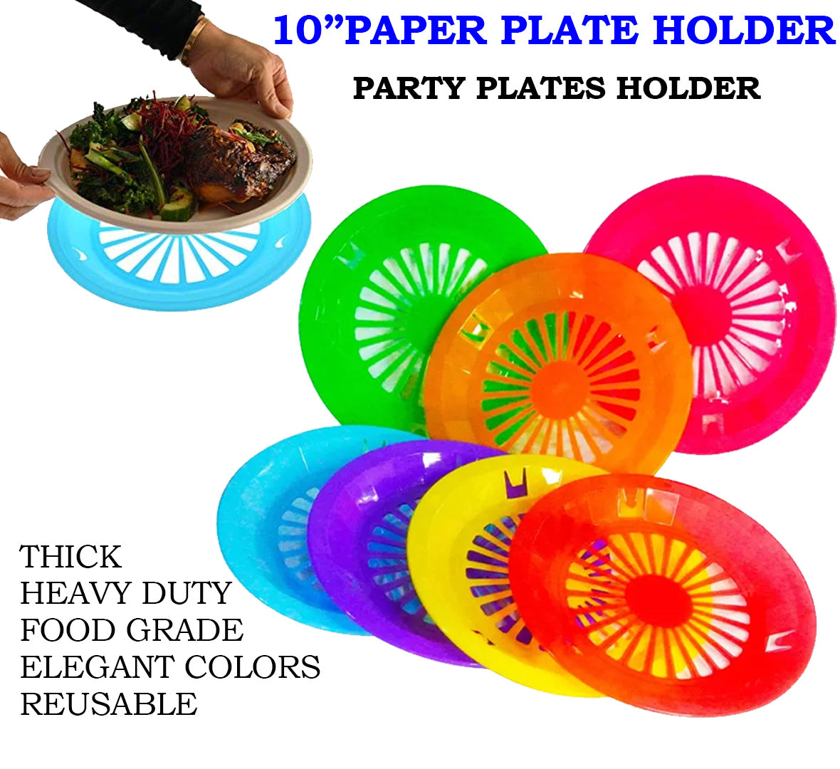 Plastic paper plate holder best sale