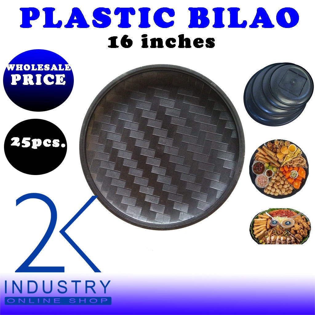 25pcs. 16" INCHES PLASTIC BILAO BLACK | WINOWING BASKET PLASTIC TRAY WHOLESALE | BULK ORDER